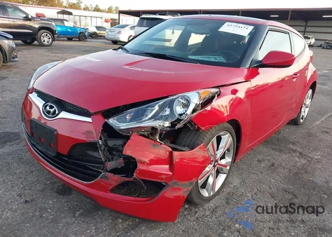 2017 Hyundai Veloster Value Edition из США, поврежденный, VIN KMHTC6AD6HU321596